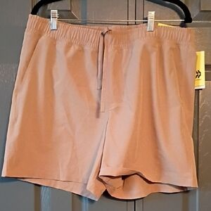 All in Motion Men's Tan Athletic Shorts